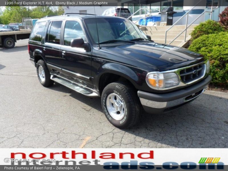 Ebony Black / Medium Graphite 1998 Ford Explorer XLT 4x4
