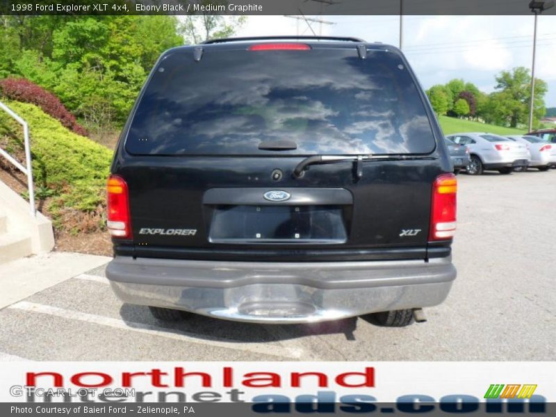 Ebony Black / Medium Graphite 1998 Ford Explorer XLT 4x4