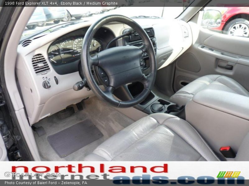 Ebony Black / Medium Graphite 1998 Ford Explorer XLT 4x4