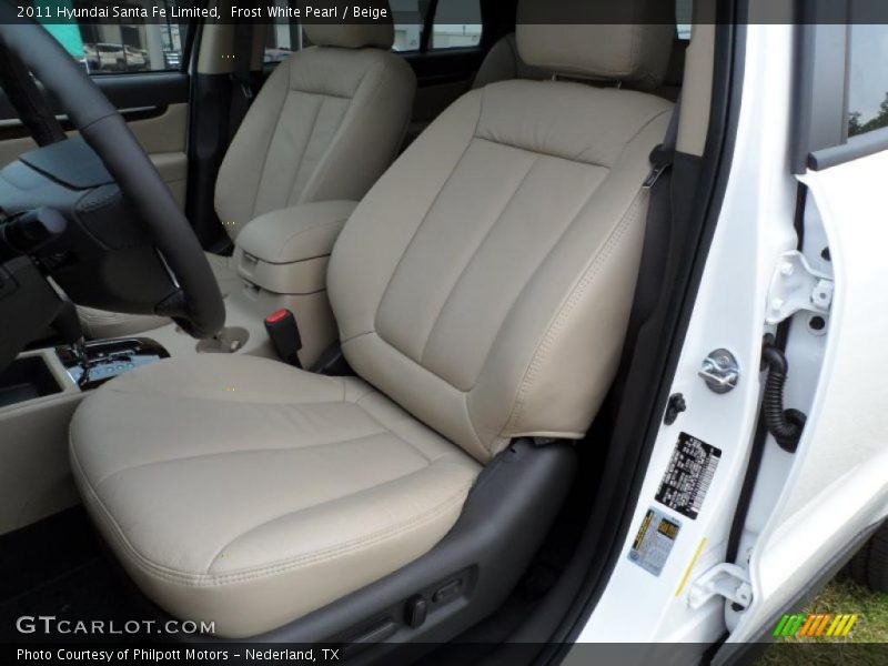  2011 Santa Fe Limited Beige Interior