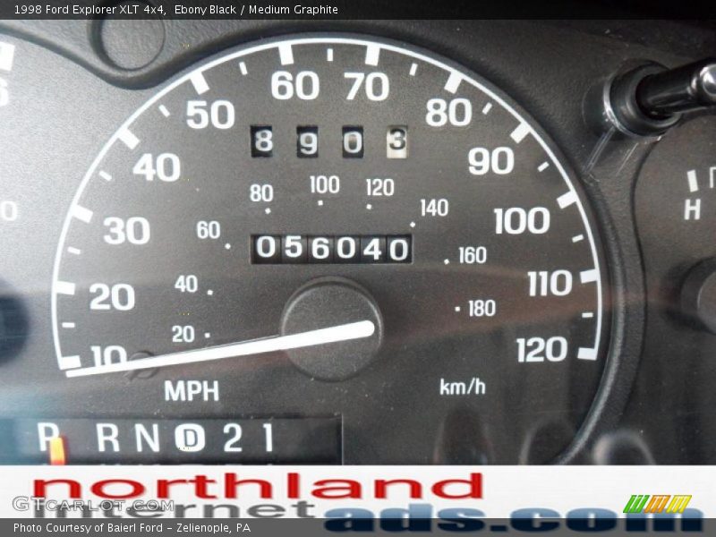 Ebony Black / Medium Graphite 1998 Ford Explorer XLT 4x4