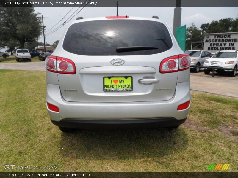 Moonstone Silver / Gray 2011 Hyundai Santa Fe GLS