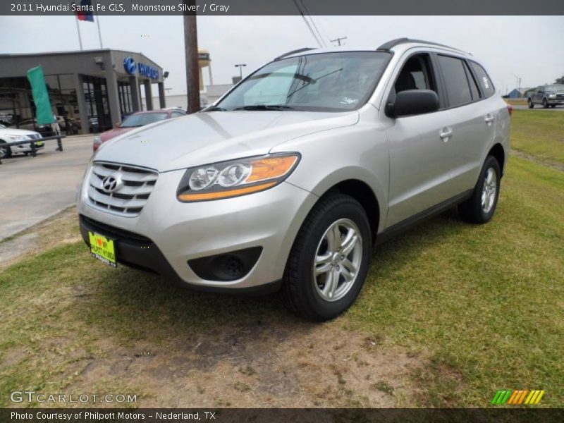 Moonstone Silver / Gray 2011 Hyundai Santa Fe GLS