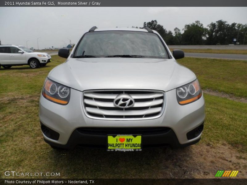 Moonstone Silver / Gray 2011 Hyundai Santa Fe GLS