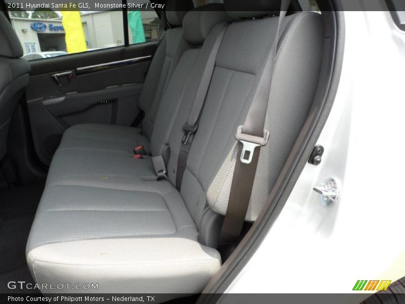 Moonstone Silver / Gray 2011 Hyundai Santa Fe GLS