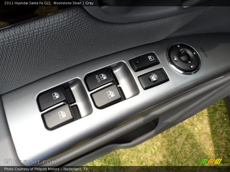 Moonstone Silver / Gray 2011 Hyundai Santa Fe GLS