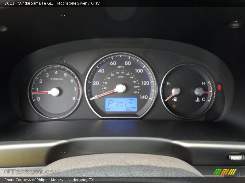  2011 Santa Fe GLS GLS Gauges