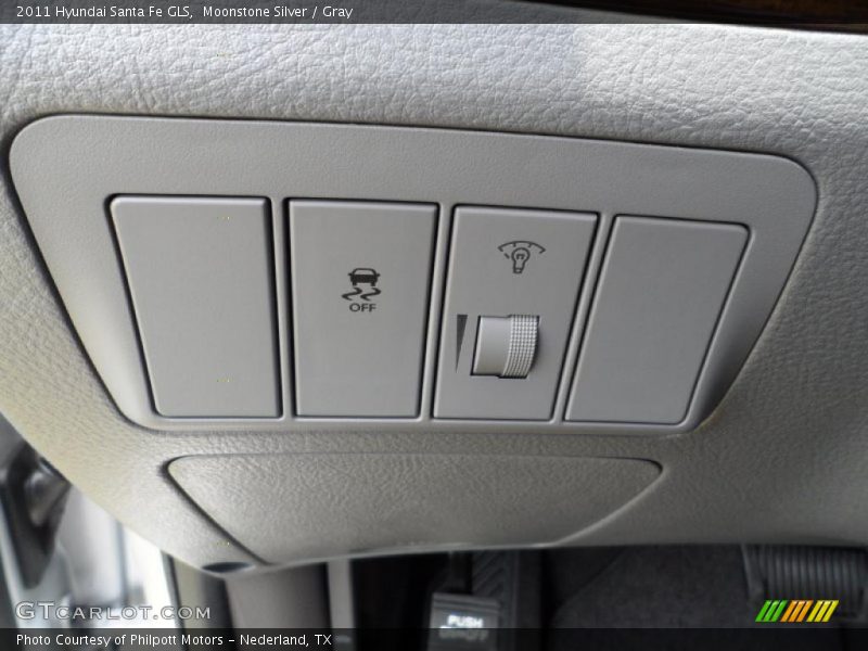 Moonstone Silver / Gray 2011 Hyundai Santa Fe GLS