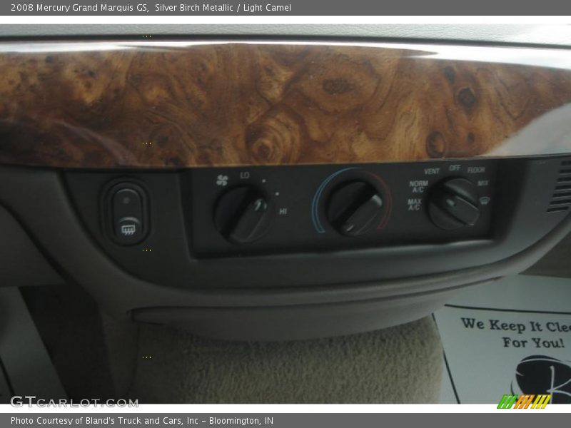 Silver Birch Metallic / Light Camel 2008 Mercury Grand Marquis GS