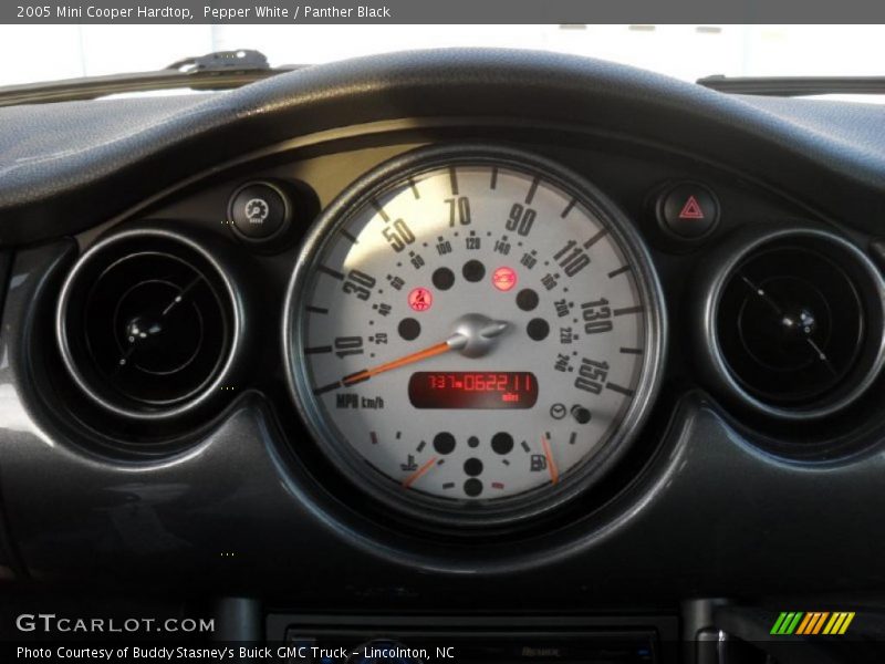 Pepper White / Panther Black 2005 Mini Cooper Hardtop