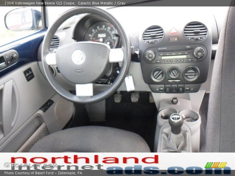Galactic Blue Metallic / Gray 2004 Volkswagen New Beetle GLS Coupe