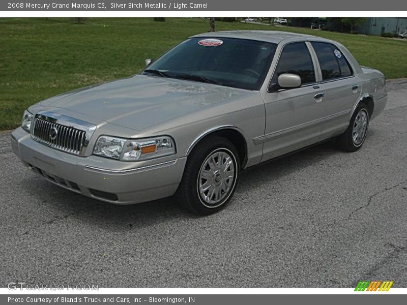 Silver Birch Metallic / Light Camel 2008 Mercury Grand Marquis GS