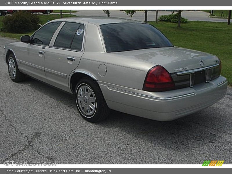 Silver Birch Metallic / Light Camel 2008 Mercury Grand Marquis GS