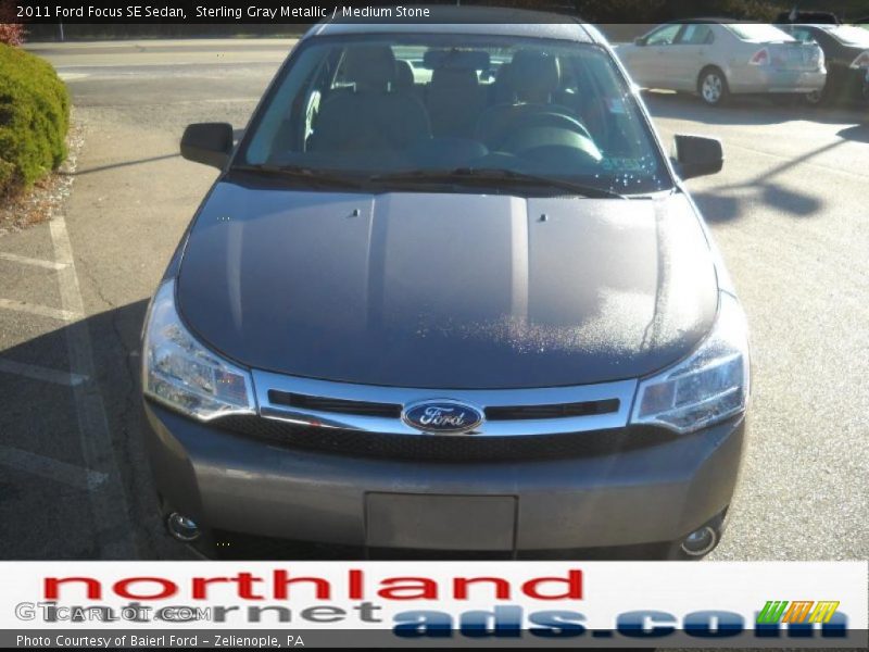 Sterling Gray Metallic / Medium Stone 2011 Ford Focus SE Sedan