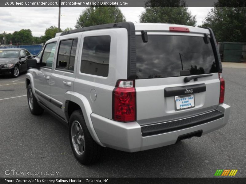 Bright Silver Metallic / Dark Slate Gray 2008 Jeep Commander Sport