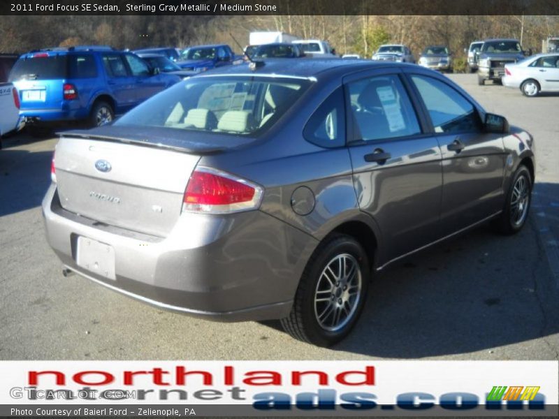 Sterling Gray Metallic / Medium Stone 2011 Ford Focus SE Sedan