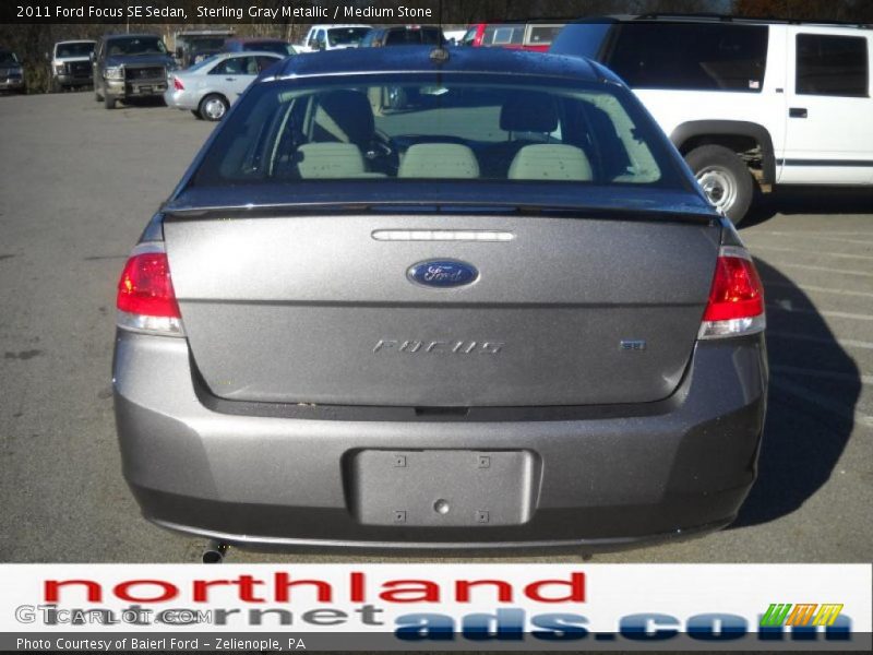 Sterling Gray Metallic / Medium Stone 2011 Ford Focus SE Sedan
