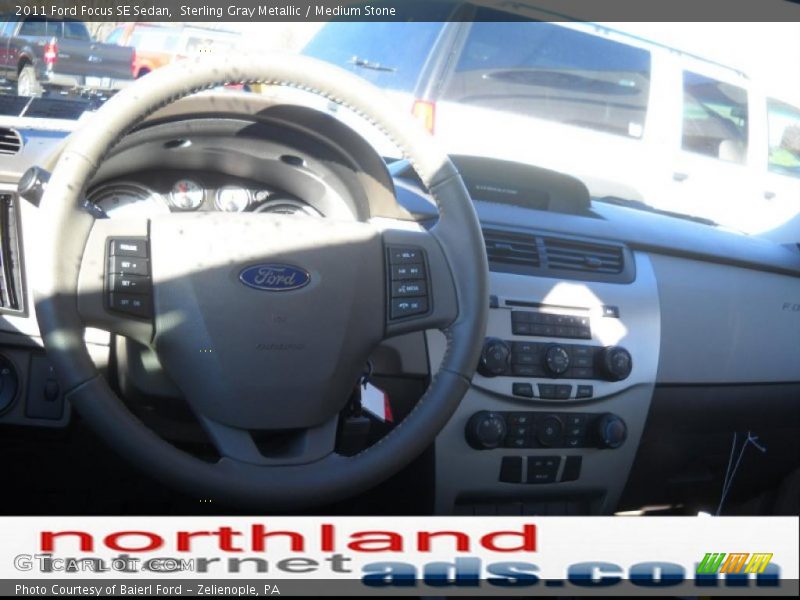 Sterling Gray Metallic / Medium Stone 2011 Ford Focus SE Sedan