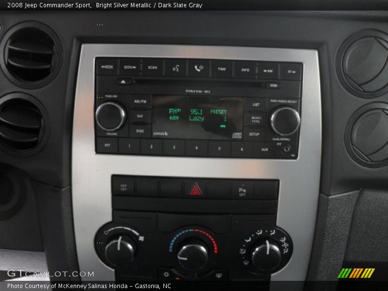 Bright Silver Metallic / Dark Slate Gray 2008 Jeep Commander Sport