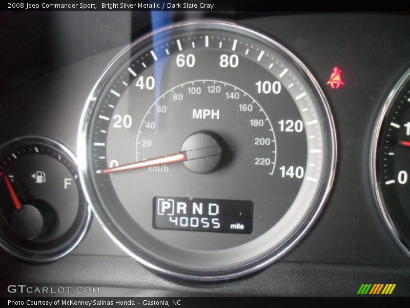 Bright Silver Metallic / Dark Slate Gray 2008 Jeep Commander Sport