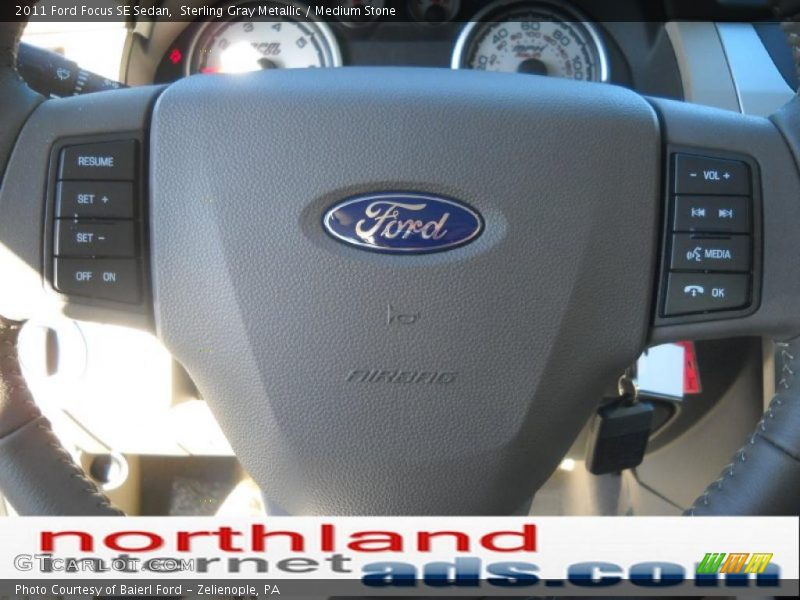 Sterling Gray Metallic / Medium Stone 2011 Ford Focus SE Sedan