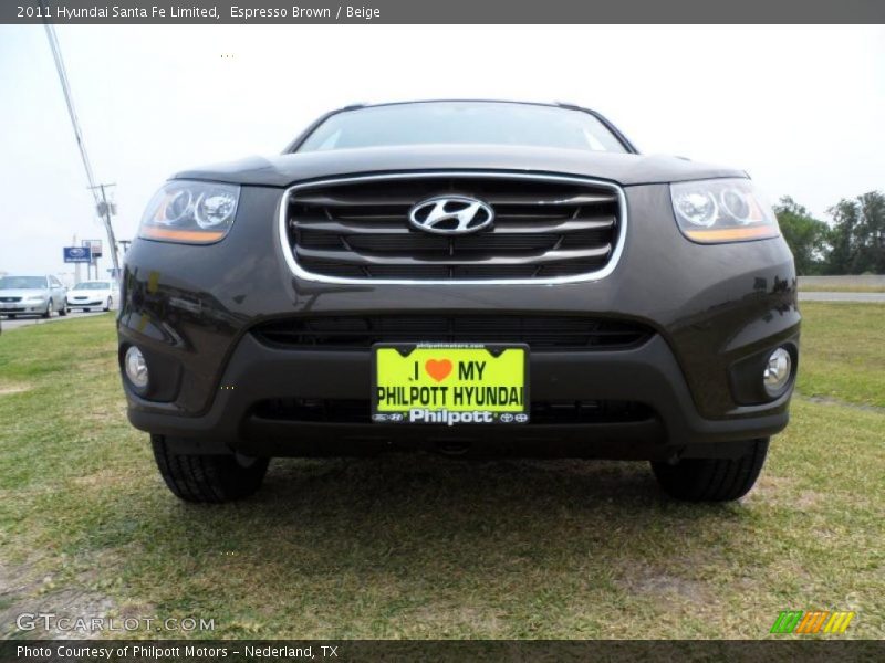Espresso Brown / Beige 2011 Hyundai Santa Fe Limited