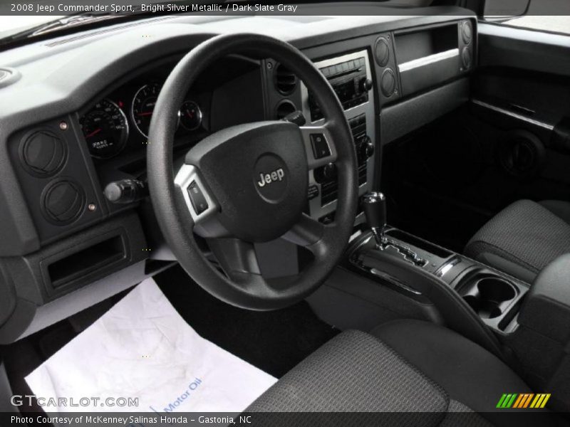 Bright Silver Metallic / Dark Slate Gray 2008 Jeep Commander Sport