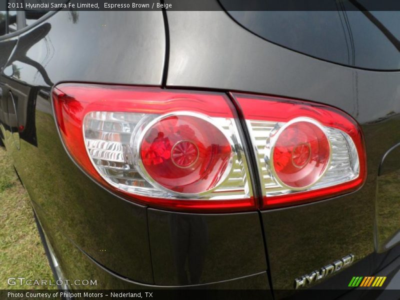 Espresso Brown / Beige 2011 Hyundai Santa Fe Limited