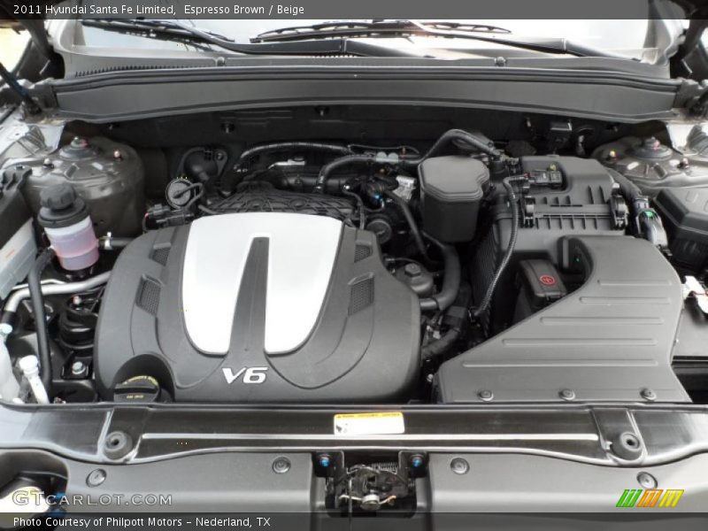  2011 Santa Fe Limited Engine - 3.5 Liter DOHC 24-Valve VVT V6