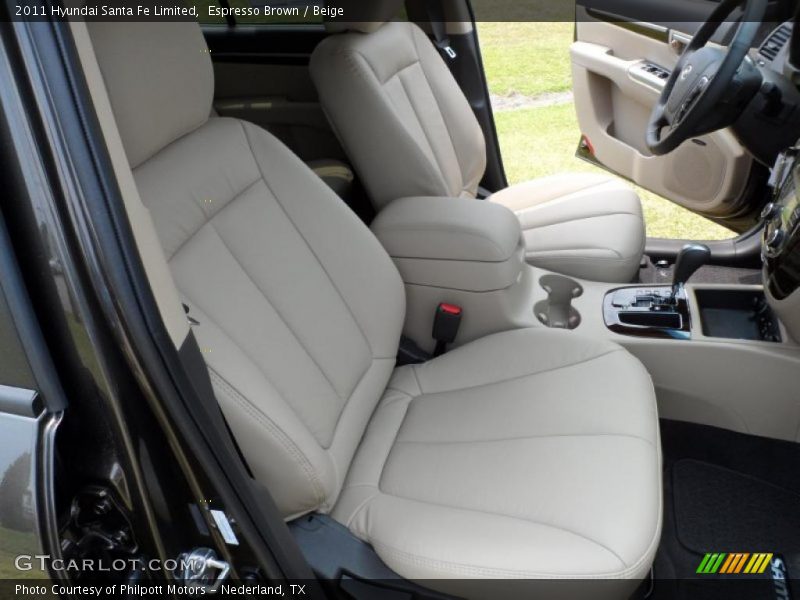 Espresso Brown / Beige 2011 Hyundai Santa Fe Limited