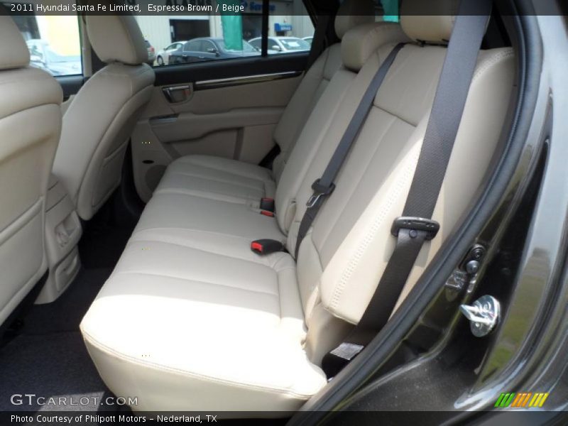 Espresso Brown / Beige 2011 Hyundai Santa Fe Limited