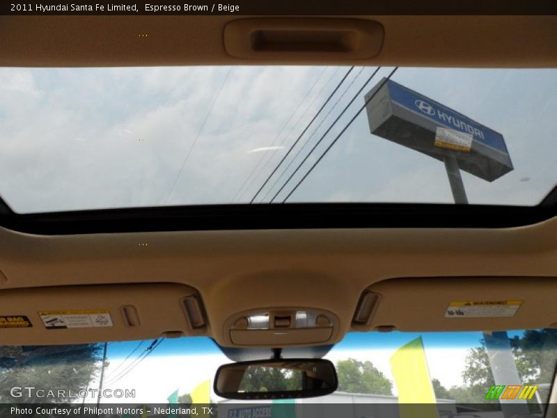 Espresso Brown / Beige 2011 Hyundai Santa Fe Limited