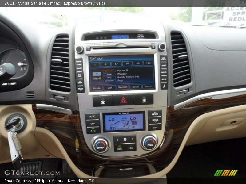 Espresso Brown / Beige 2011 Hyundai Santa Fe Limited