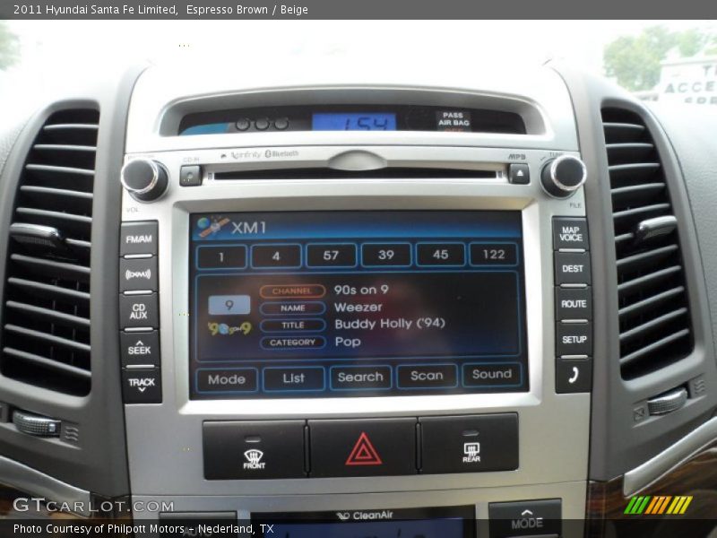 Espresso Brown / Beige 2011 Hyundai Santa Fe Limited