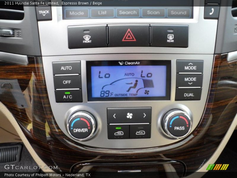 Espresso Brown / Beige 2011 Hyundai Santa Fe Limited