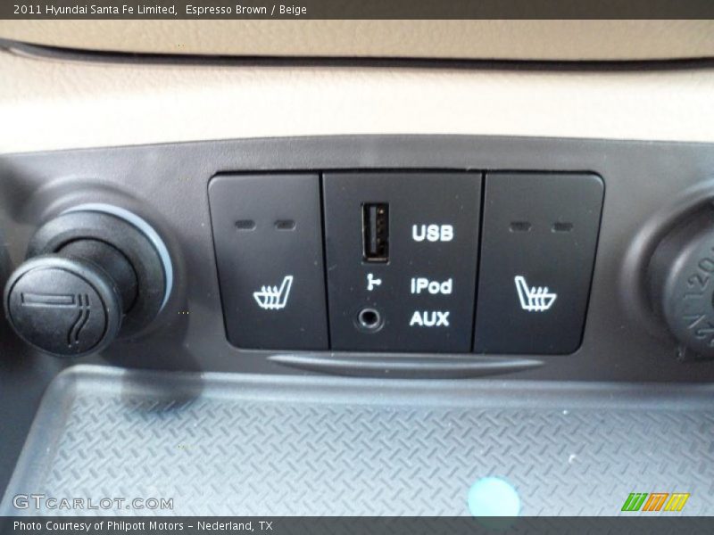 Espresso Brown / Beige 2011 Hyundai Santa Fe Limited