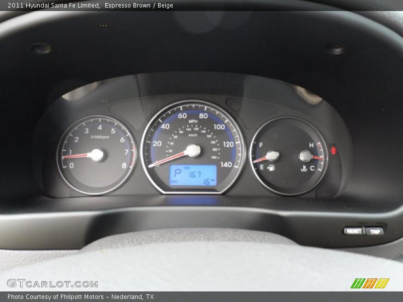 Espresso Brown / Beige 2011 Hyundai Santa Fe Limited