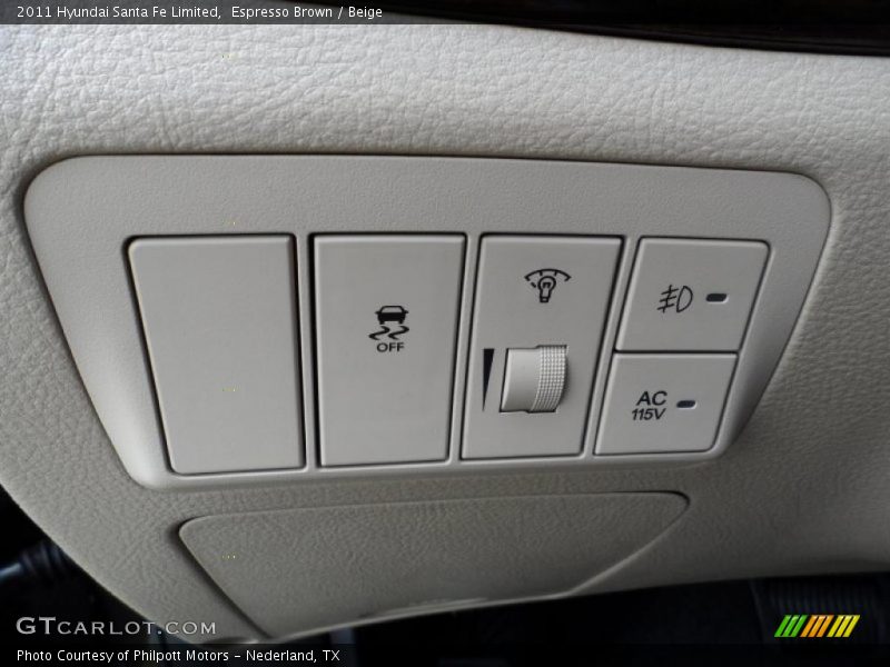 Espresso Brown / Beige 2011 Hyundai Santa Fe Limited