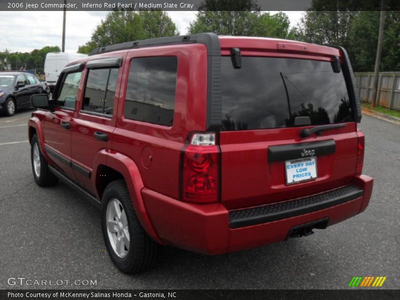 Inferno Red Pearl / Medium Slate Gray 2006 Jeep Commander