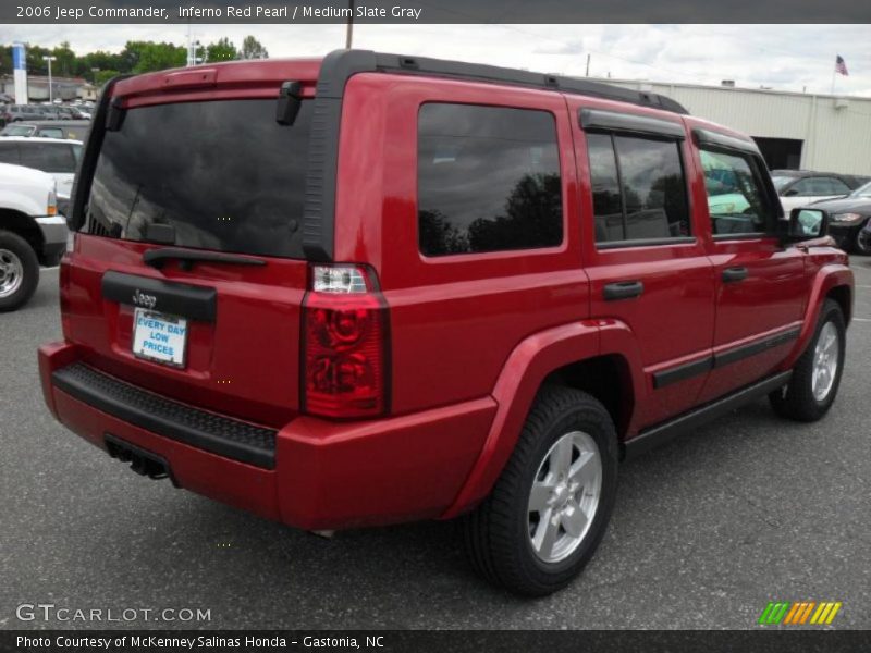 Inferno Red Pearl / Medium Slate Gray 2006 Jeep Commander