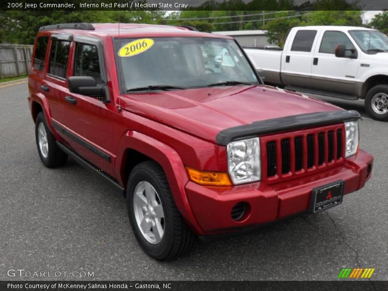 Inferno Red Pearl / Medium Slate Gray 2006 Jeep Commander