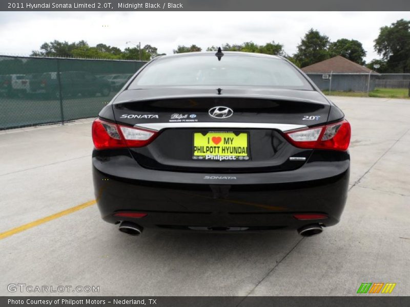 Midnight Black / Black 2011 Hyundai Sonata Limited 2.0T