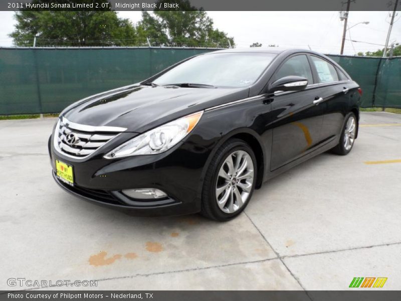 Midnight Black / Black 2011 Hyundai Sonata Limited 2.0T