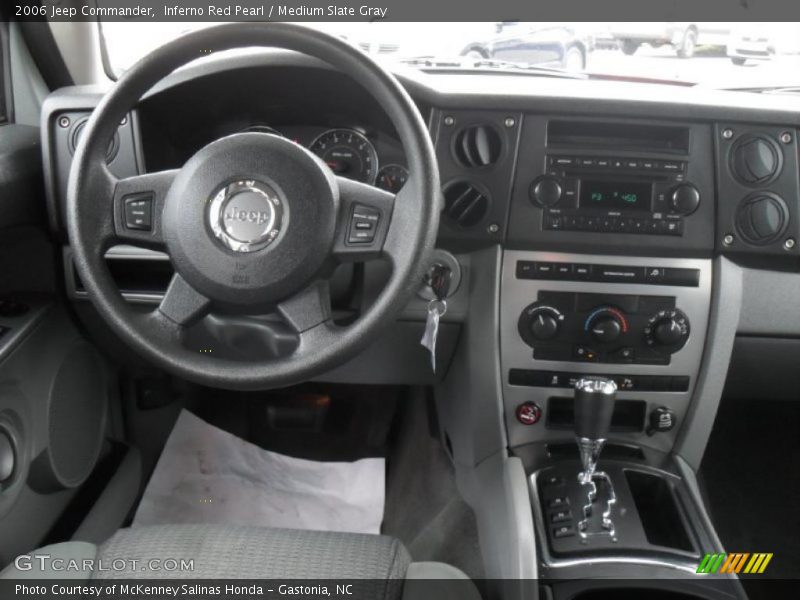 Inferno Red Pearl / Medium Slate Gray 2006 Jeep Commander