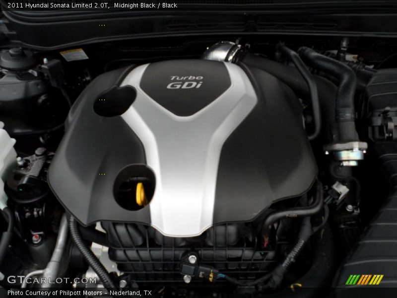 Midnight Black / Black 2011 Hyundai Sonata Limited 2.0T