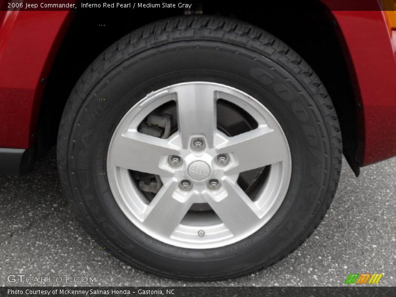 Inferno Red Pearl / Medium Slate Gray 2006 Jeep Commander