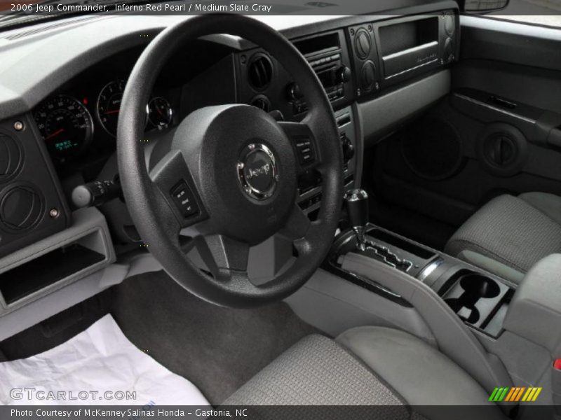 Inferno Red Pearl / Medium Slate Gray 2006 Jeep Commander