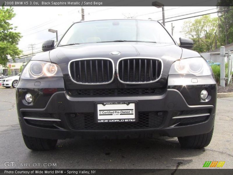 Black Sapphire Metallic / Sand Beige 2008 BMW X5 3.0si