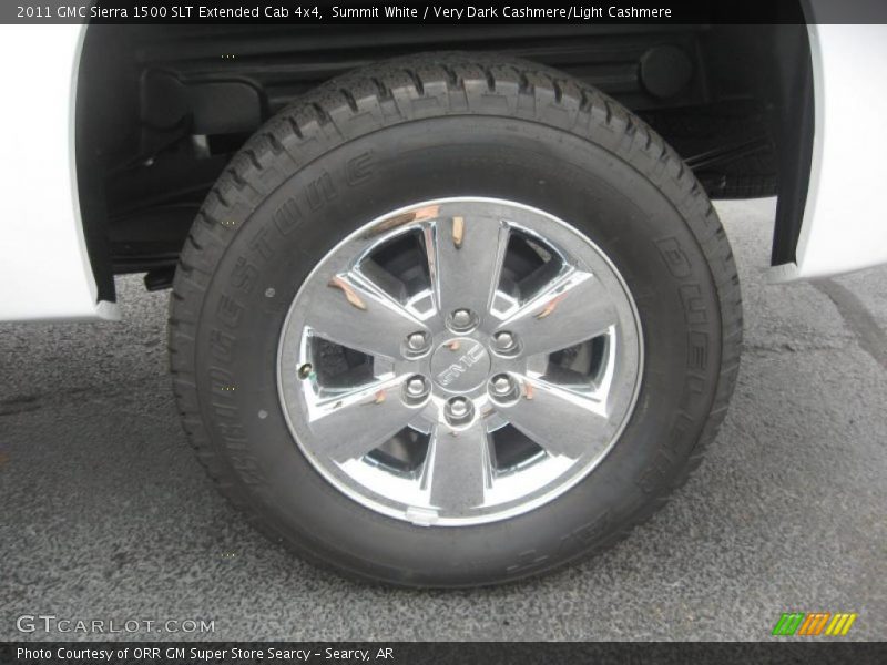 Summit White / Very Dark Cashmere/Light Cashmere 2011 GMC Sierra 1500 SLT Extended Cab 4x4