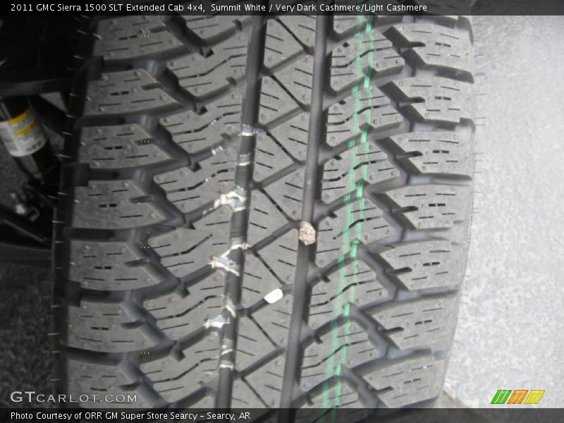 Summit White / Very Dark Cashmere/Light Cashmere 2011 GMC Sierra 1500 SLT Extended Cab 4x4